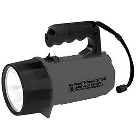 Pelican KingLite Pro 4000 8D Heavy Duty Spotlight w/Laser & Wide Beam, Black 4000B