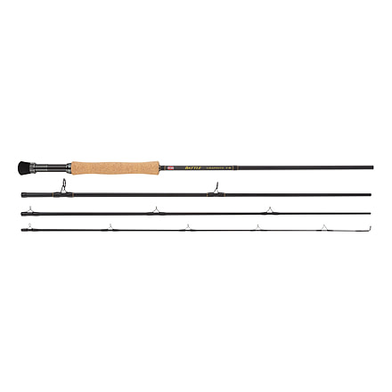 Penn Fishing Battle Fly Rod, Saltwater, Handle Type FW+EH, 9ft. Rod Length, Medium Fast Action, 4 Pieces, 8wt, Black &amp; Gold, PROBTL908