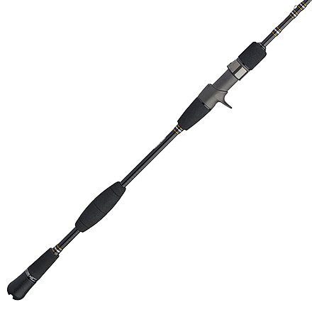Penn Fishing Carnage III Slow Pitch Conventional Rod, Saltwater, Handle Type B, 6ft. 8in. Rod Length, Medium Heavy Power, Fast Action, 1 Piece, Silver/Black/Gold, CARSPJIII450C68MH