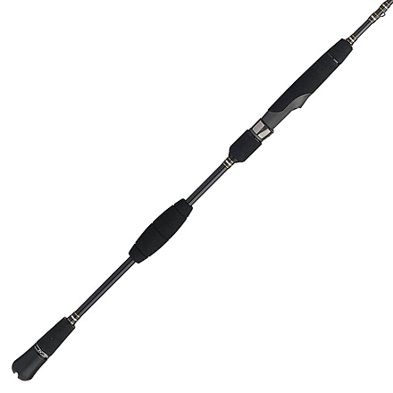 Penn Fishing Carnage III Slow Pitch Spinning Rod, Saltwater, Handle Type D, 6ft. 8in. Rod Length, Medium Heavy Power, Fast Action, 1 Piece, Silver/Black/Gold, CARSPJIII450S68MH