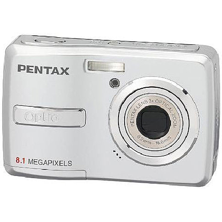 Pentax Optio E40 8.1 Megapixel Digital Camera 3x Zoom 2.4in LCD 19196