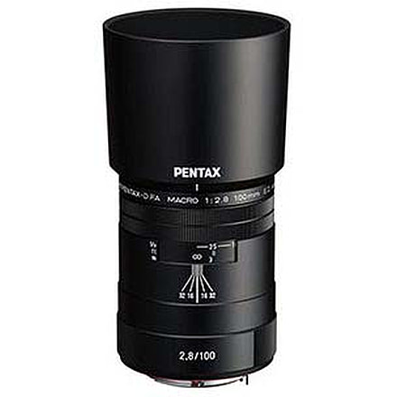 Pentax HD-D FA Macro F2.8ED AW Camera Lenses, 100mm, Black, 20320