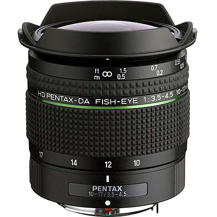 Pentax HD DA 10-17mm Fisheye F3.5-4.5 ED Lens, Black, 23130
