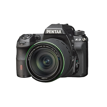 Pentax K-3 DSLR Camera Black Body Kit 15530