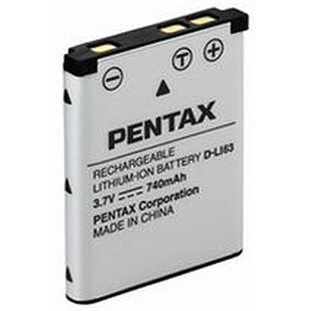 Pentax Lithium ion Battery D-LI 63 for Pentax Optio M30/T30/W30 Digital Cameras 39587
