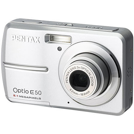 Pentax Optio E50 8.0 Megapixel Digital Camera 3x Zoom 2.4in LCD 17216