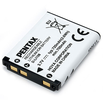 Pentax Rechargeable Li-Ion Battery D-LI108 39071
