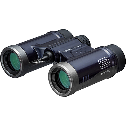 Pentax UD 9 X 21mm Black Compact Roof Prism Binoculars, Navy, Medium, 61812