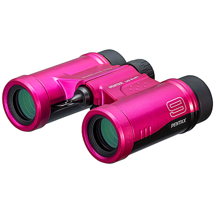 Pentax UD 9 X 21mm Black Compact Roof Prism Binoculars, Pink, Medium, 61815