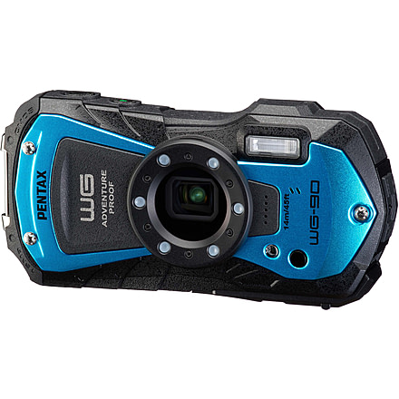 Pentax WG-90 Camera, Blue, Compact, 02145