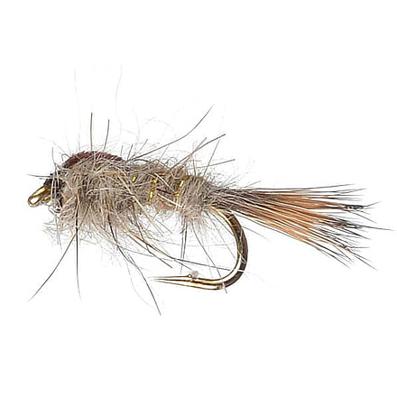 Perfect Hatch Dry Flies Gold Ribbed Hares Ear, #12, PHFLY118912P