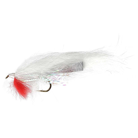 Perfect Hatch Streamer Flies Zonker, White/Pearl, #08, PHFLY130008P