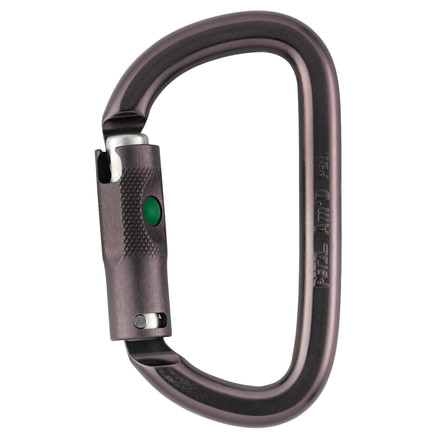Petzl Am'D Ball Lock Carabiner, Gray, M34A BL