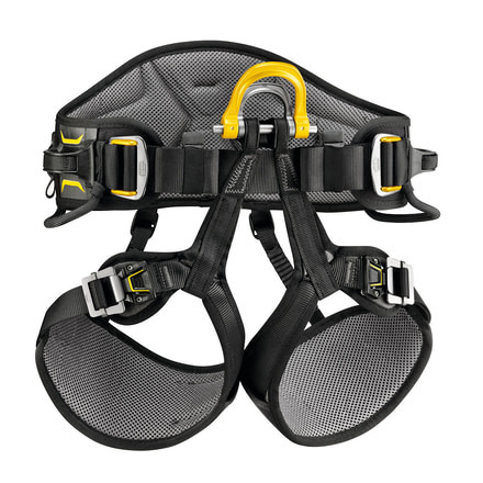 Petzl Astro Sit Fast Harness, Black/Yellow, 0, C085AA00