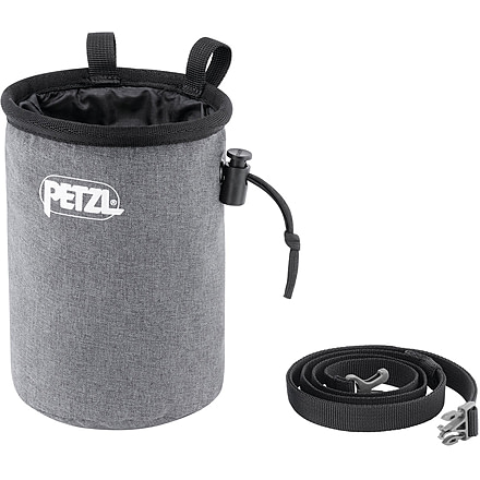 Petzl Bandi Chalk Bag with Round Shape, Gray, S038BA00