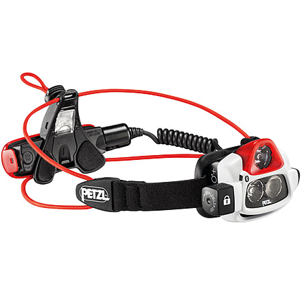 USED Petzl Nao+ Headlamp, Lithium ION, White, White/Red, E36AHR 2B, EDEMO1