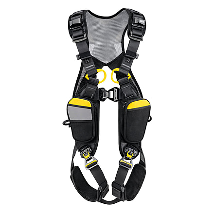 Petzl Newton Easyfit International Harness, Black/Yellow, 0, C073FA00