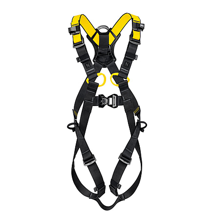 Petzl Newton International Harness, Black/Yellow, 2, C073BA02