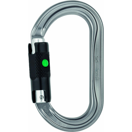Petzl OK Carabiner, Gray, Ball-Lock, M33A BL