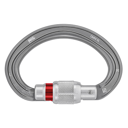 Petzl Omni Screw-Lock Carabiner, Gray, M037AA00