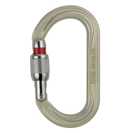 Petzl Oxan Carabiner, Gold, Screw-Lock, M72A SL