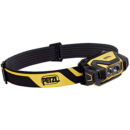 Petzl PIXA R 1250 mAh CORE PRO Rechargeable Battery 600 Lumens LED Headlamp, Black/Yellow, E120CA00