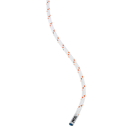 Petzl Pur Line 6mm Cord, White/Orange, 65 m, R010AA00