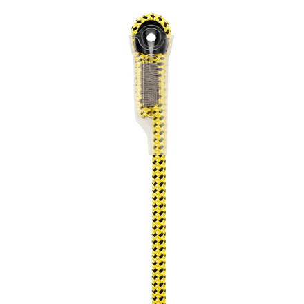 Petzl Ray Static rope w/ Sewn Termination, Yellow, 25 ft, R091AA00