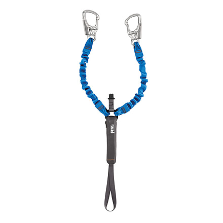 Petzl SCORPIO EASHOOK Retractable via Ferrata Lanyard w/Progressive Tearing Energy Absorber and EASHOOK Carabiners L60AB H