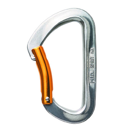 Petzl Spirit Carabiner - Bent Polished
