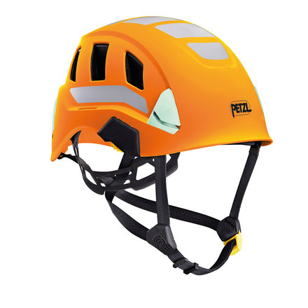 Petzl Strato Vent HI-VIZ Helmet, Orange, A020DA01