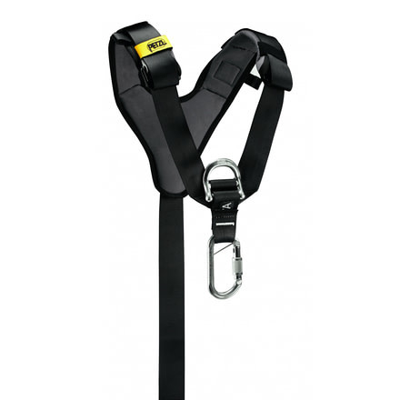 Petzl Chest Harness Top, Black/Yellow, C081AA00