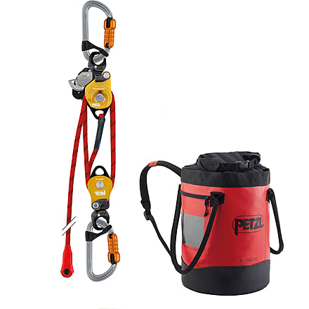 Petzl Twin Release System, Red/Black/Gold/Silver, P001EA00