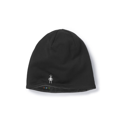 Smartwool PhD Light Reversible Beanie-Unisex, Black-Charcoal H, Unisex Medium, SW018040A41-1FM