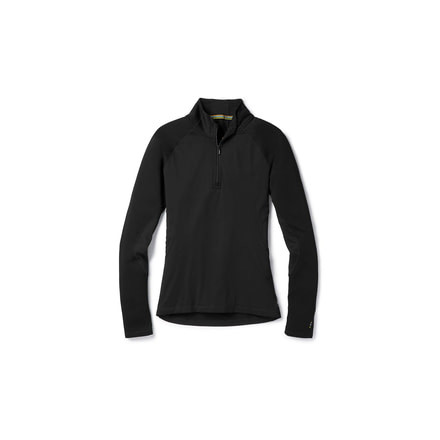 Smartwool PhD Light Wind Zip T-Women's, Black, Medium, SW014082001-M