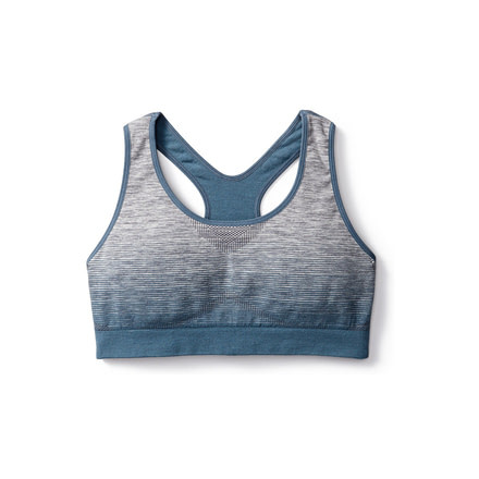 Smartwool PhD Seamless Racerback Bra Womens, Dark Blue Steel, XS, SW016024292-XS