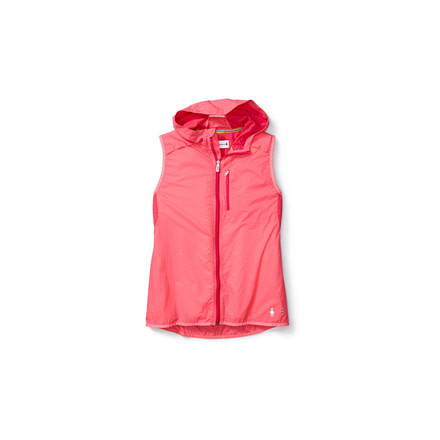 Smartwool PhD Ultra Light Sport Vest Womens, Bright Coral, S, SW016030494-S