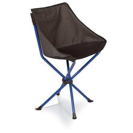 Picnic Time Odyssey Portable Chair-Grey/Blue