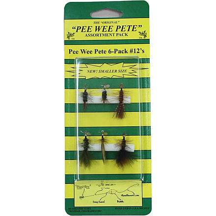 Pistol Pete Flies Pee Wee Pete, 6 Pk, Sz 12, 12000