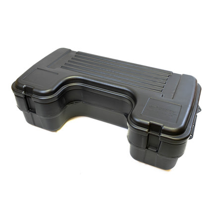 Plano Rear Mount ATV Box w/ Hinged Cover - Black 1510-01