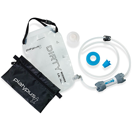 Platypus GravityWorks Water Filter Bottle Kit, 2.0L, Clear/Blue, 6952