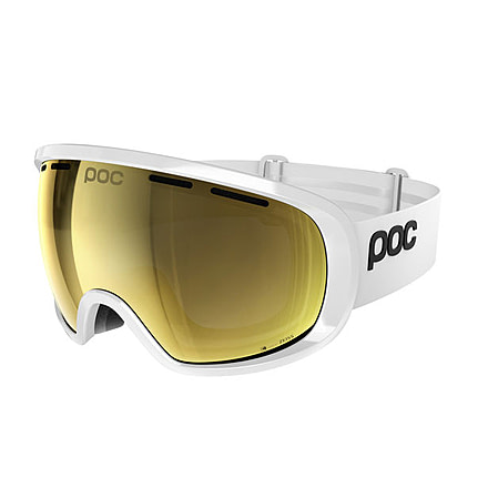 POC Fovea Clarity With Extra Lens Snow Goggles, Hydrogen White/Spektris Gold, 40405WHG