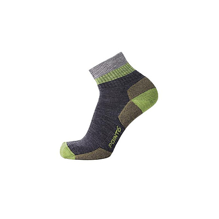 Point 6 37.5 Block Light Mini Mens Socks, Gray, Small, 3720-200-05