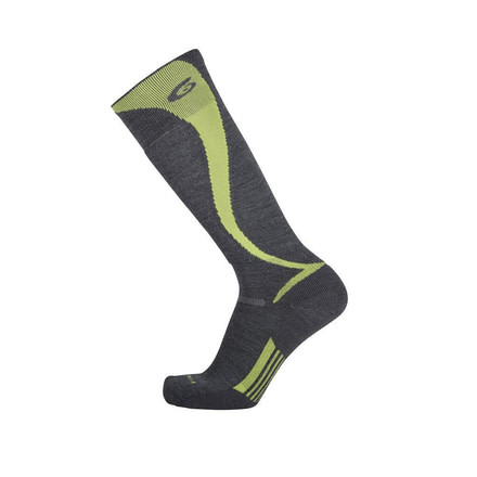 Point 6 37.5 Ski Light Carve OTC Men's Socks, Gray, Large 3424-200-07