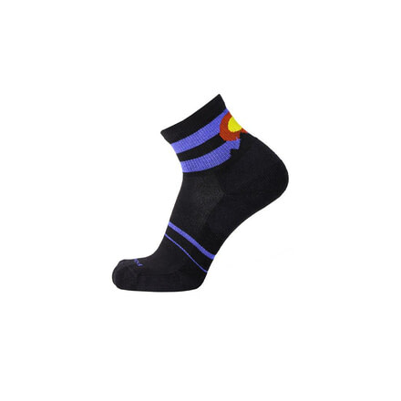 Point 6 Colorado Extra Light Mini Crew  Men's Socks, Black, Medium 2211-204-06