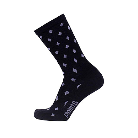 Point 6 Diamonds Ultra Light Crew  Men's Socks, Black, Medium 1739-204-06
