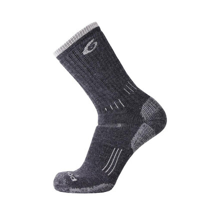 Point 6 Hiking Essential Light Crew Men's Socks, Gray, X-Large 2531-200-08