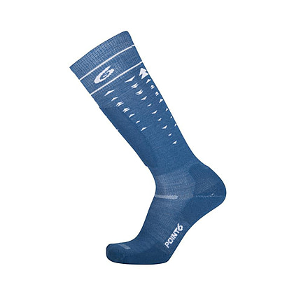 Point 6 Ski/Arrow Light OTC  Men's Socks, Deep Teal, Large 2430-252-07