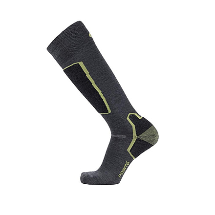 Point 6 Ski Pro Light OTC Men's Socks, Gray, Large 2414-200-07