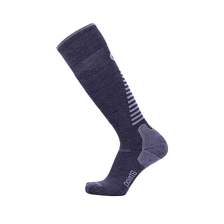 Point 6 Ski Pro Racer OTC Men's Socks, Gray, Large 1415-200-07